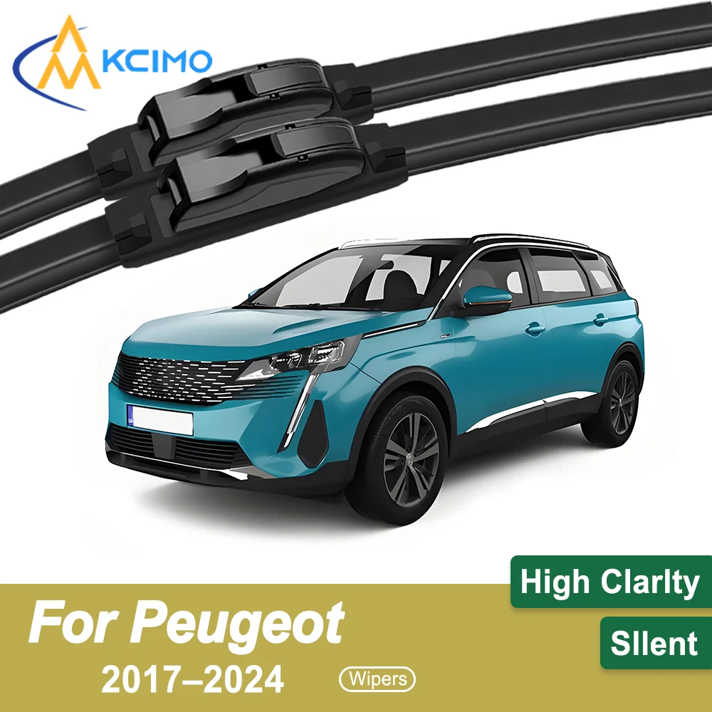 

2-Pack Superior Wiper Blades for Peugeot 5008 P87 2017–2024 All-Season Durable Quiet Wiping Uninterrupted Visibility
