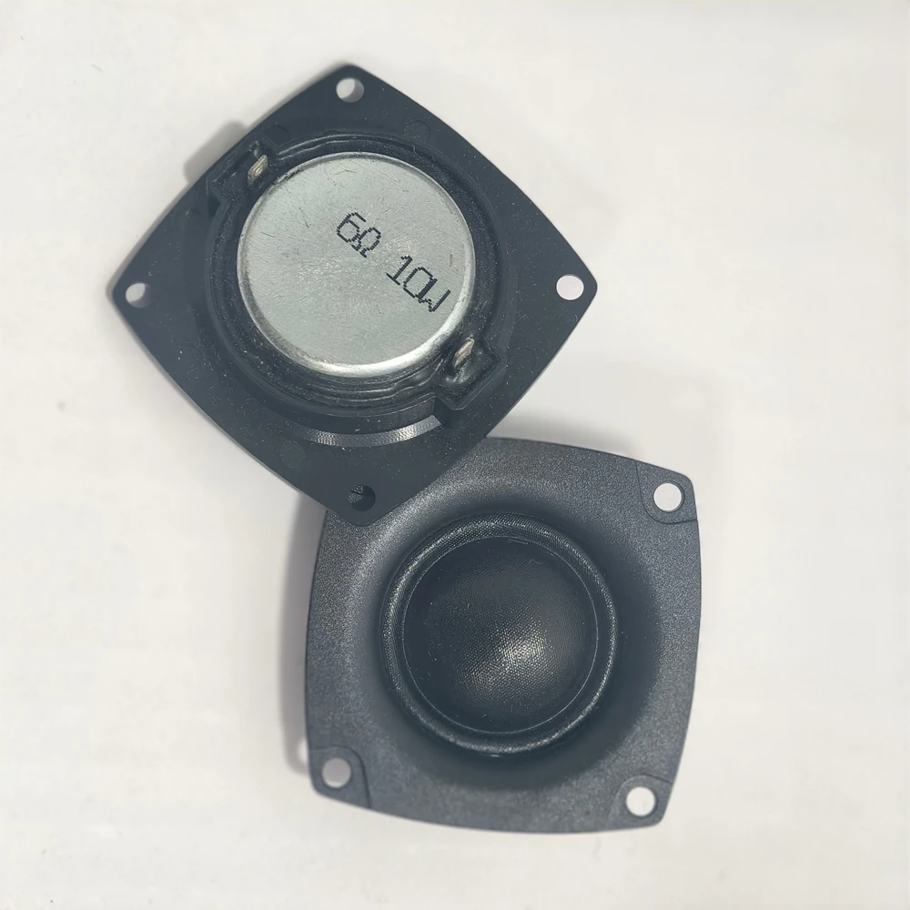 2pcs 20 Core Silk Dome Tweeter 6 Ohm 10W 42mm Square Treble Driver For DIY Portable Bluetooth Speaker