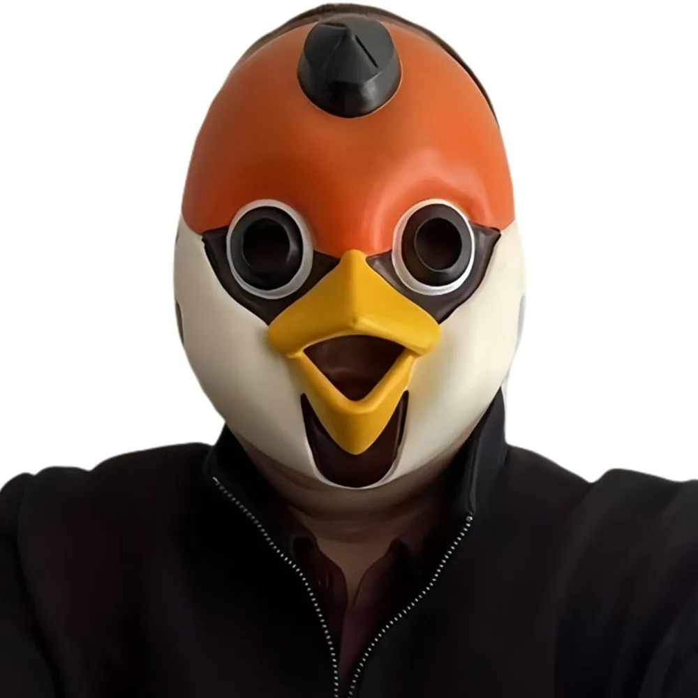 

Halloween Cartoon Bird Mask Animal Bird Head Party Game Headgear Role Playing Ball Mask