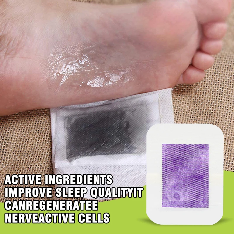 10Pcs/set Lavender Detox Foot Pad Weight Loss Improve Insomnia Slimming Patch Relieve Anxiety Body Relax Beauty Medical Plaster