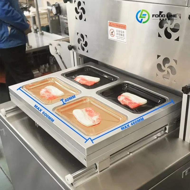 FL Customized Electric MAP Vacuum Sealing Machine Modified Atmosphere  Vacuum Skin Packaging Machine for Food Containers