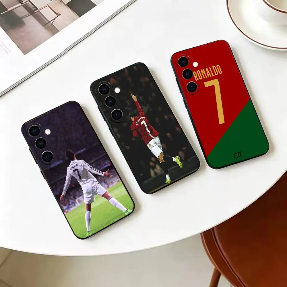 Football For CR7 R-Ronaldo 7   Phone Case For Samsung Galaxy A73,A72,A71,A70,A53,A52,A51,Others Soft Black Cover