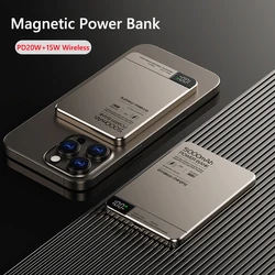 New Magnetic Power Bank 10000mAh Portable Charger Fast Charging Powerbank External Battery Pack for iPhone 16 pro Xiaomi Samsung
