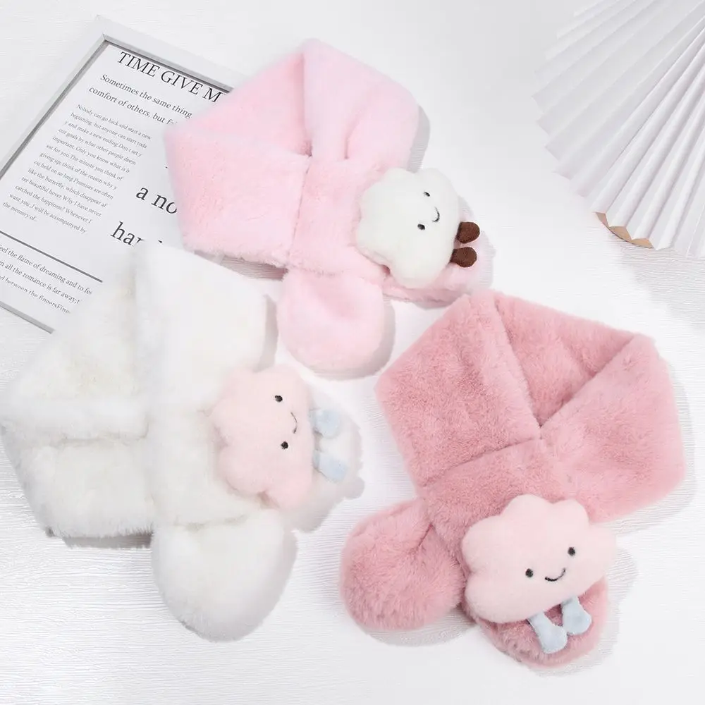 Moda colar espessamento bonito lenços infantis lenço crianças xales cachecol da criança