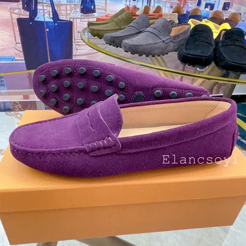 Primavera otoño ante nuevo Color sólido zapatos planos mujeres punta redonda Retro mocasines perezosos diario Casual zapatos cómodos para caminar