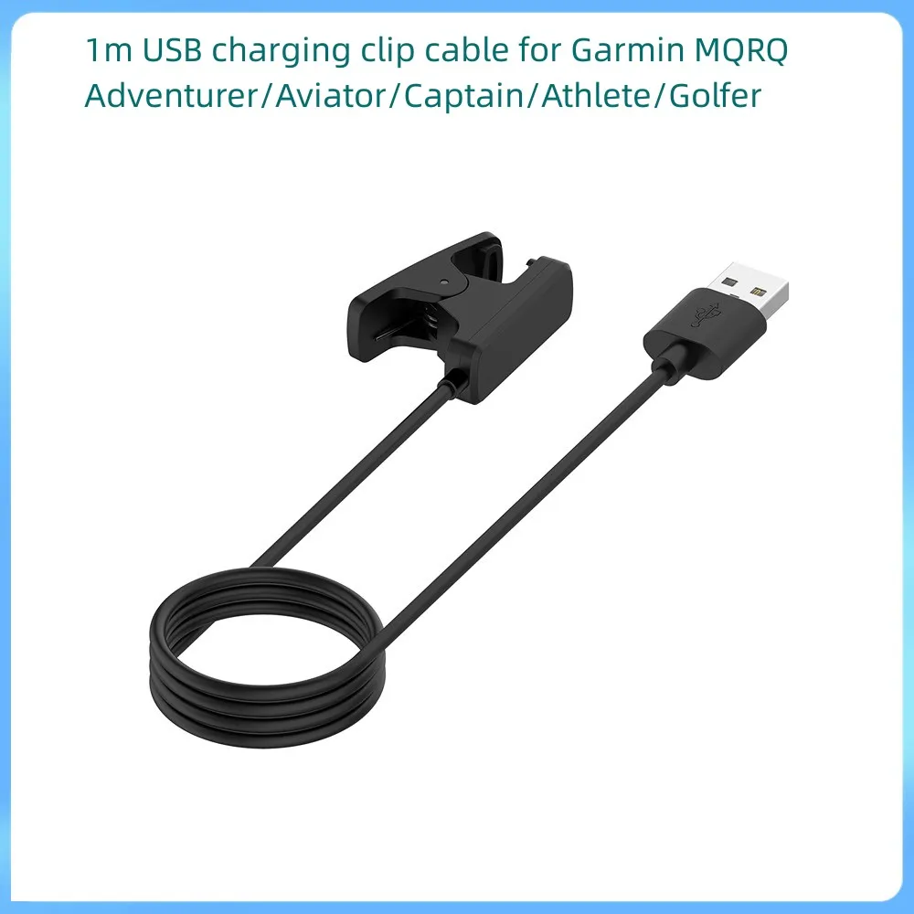 

1M Charger Clip cable for Garmin MARQ Adventurer,Aviator,Captain,Athlete,Golfer Gen1 Smart watch