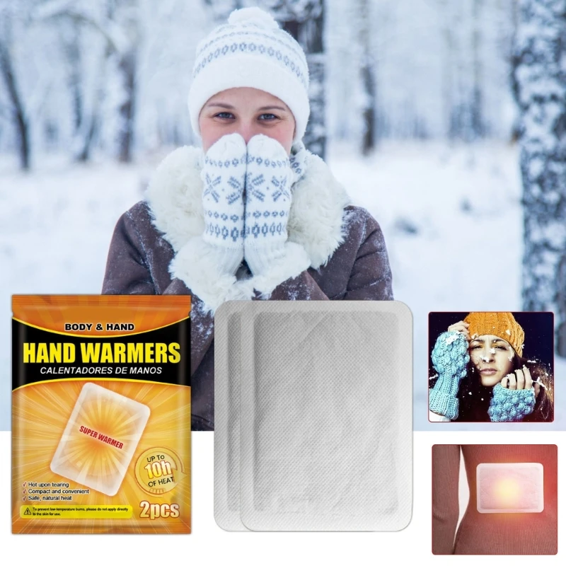 D0AD Travel Friendly Heat Pad Body Hand Toe Warmers Heat Warmer Patches Hand Warmer