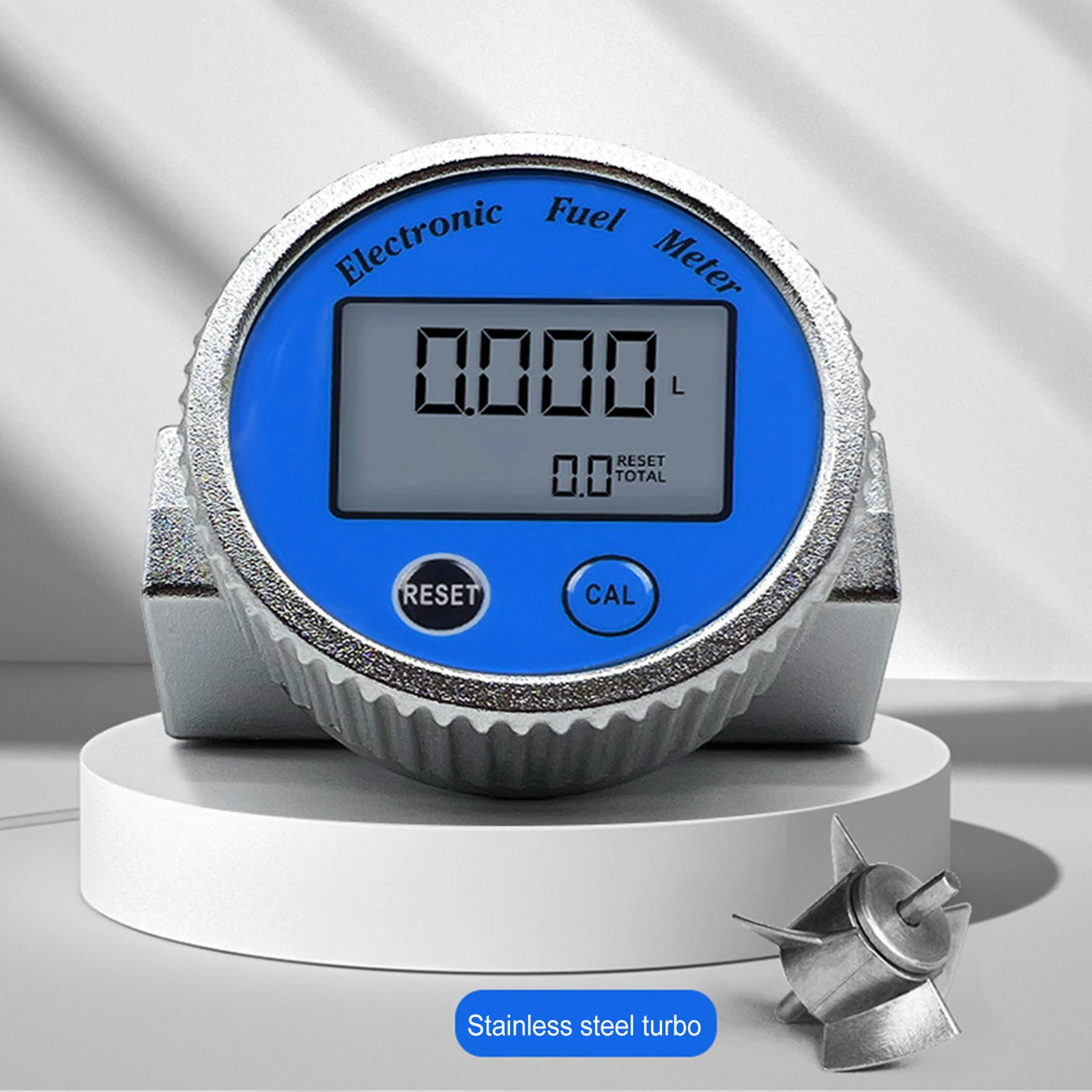 Turbine Flowmeter Digital Display Electronic Flow Meter Water Liquid Meter for Gasoline Methanol Kerosene DN 20MM 25MM