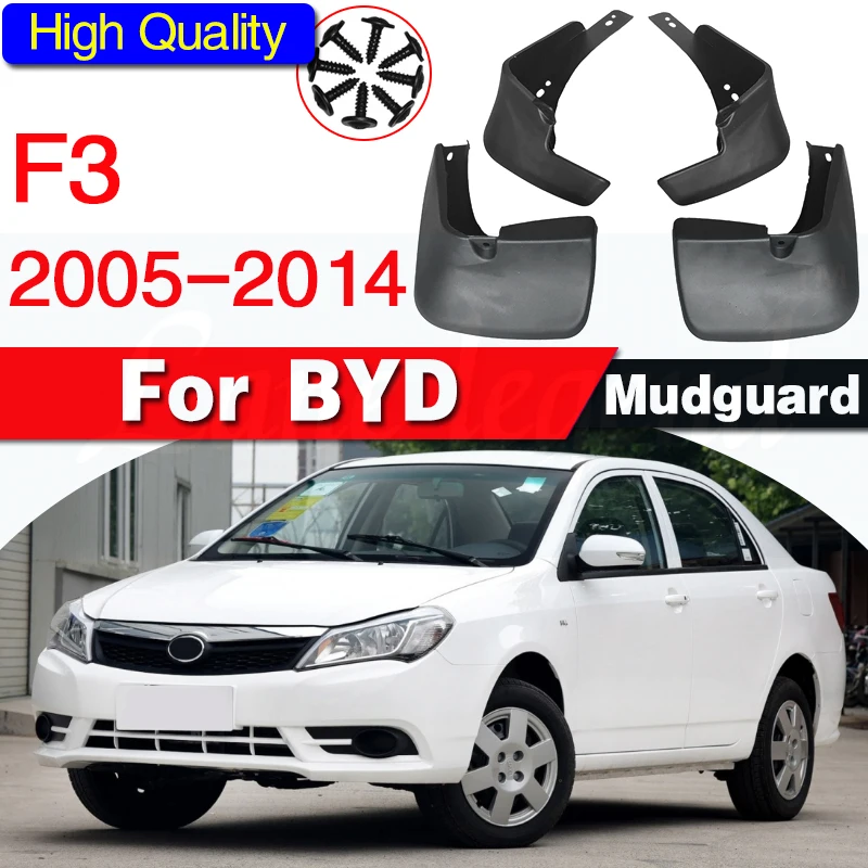 

for BYD F3 2005-2014 Car Fender Mudguard Mud Flaps Guard Splash Flap Car Accessories Car styling 4 PCS