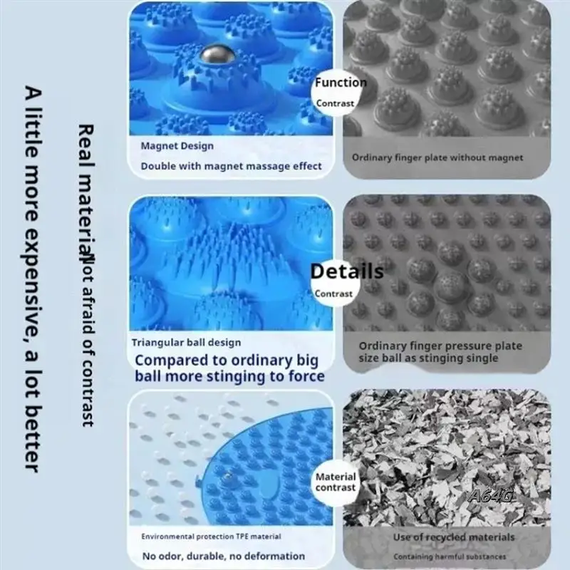 

Массажный коврик для йоги ног, релаксация мышц, круглый коврик для упражнений, фитнес-тренировки ног, иглоукалывание, физиотерапия