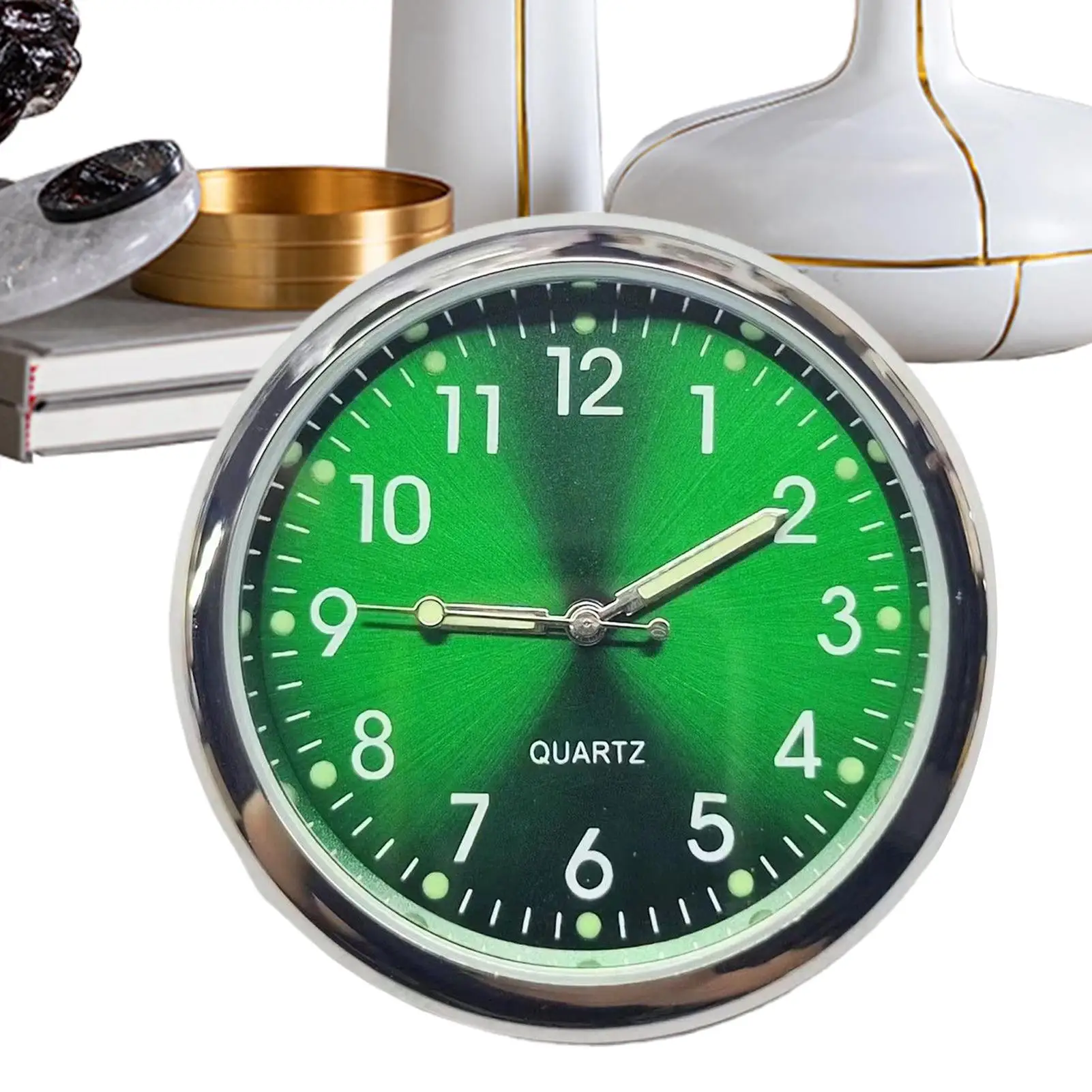 

Автомобильные часы для приборной панели, кварцевые светящиеся винтажные часы, карманные часы для приборной панели автомобиля, украшение интерьера автомобиля