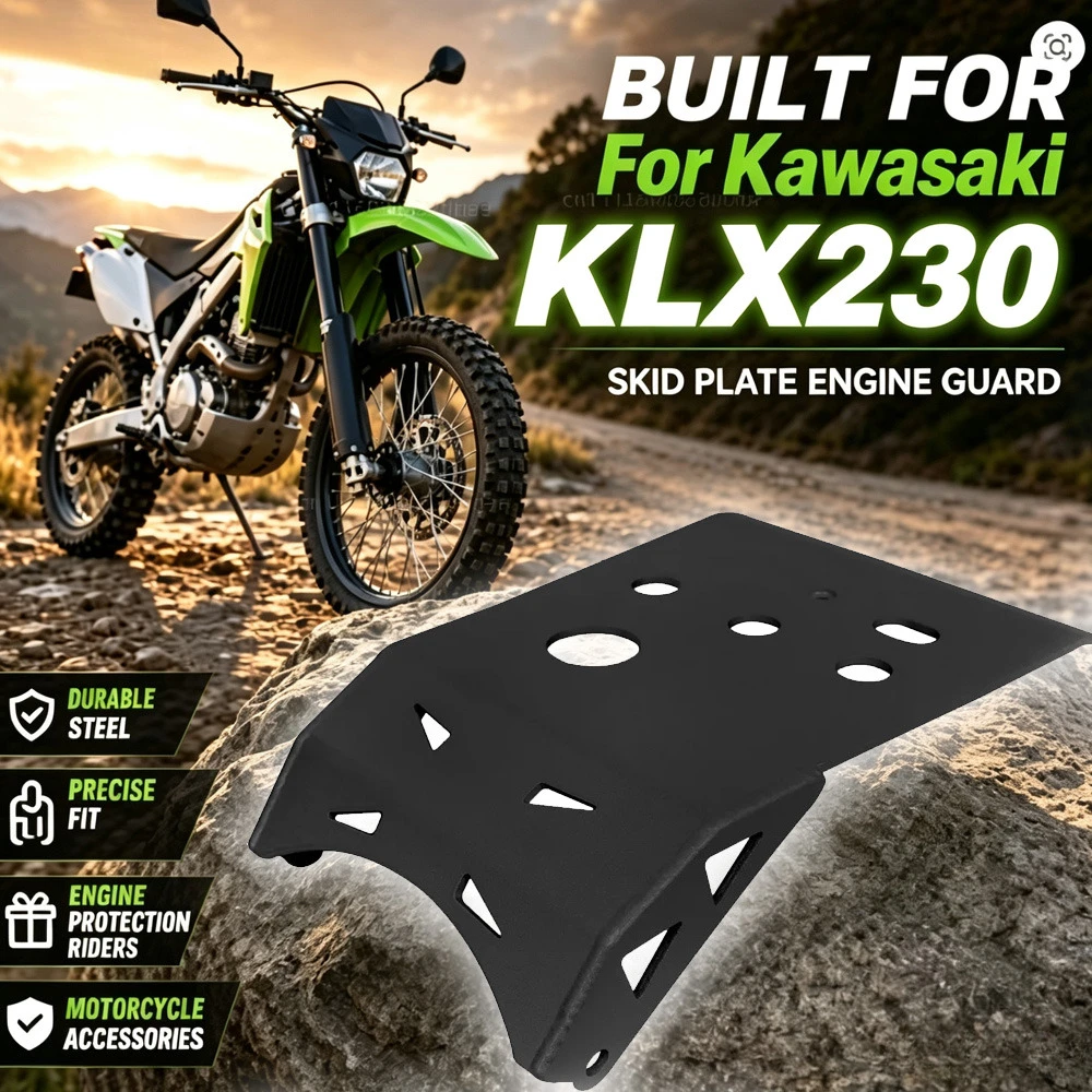 For Kawasaki KLX230 KLX 230 2024 2025 Motorcycle Skid Plate Engine Guard Protector Cover Accessories