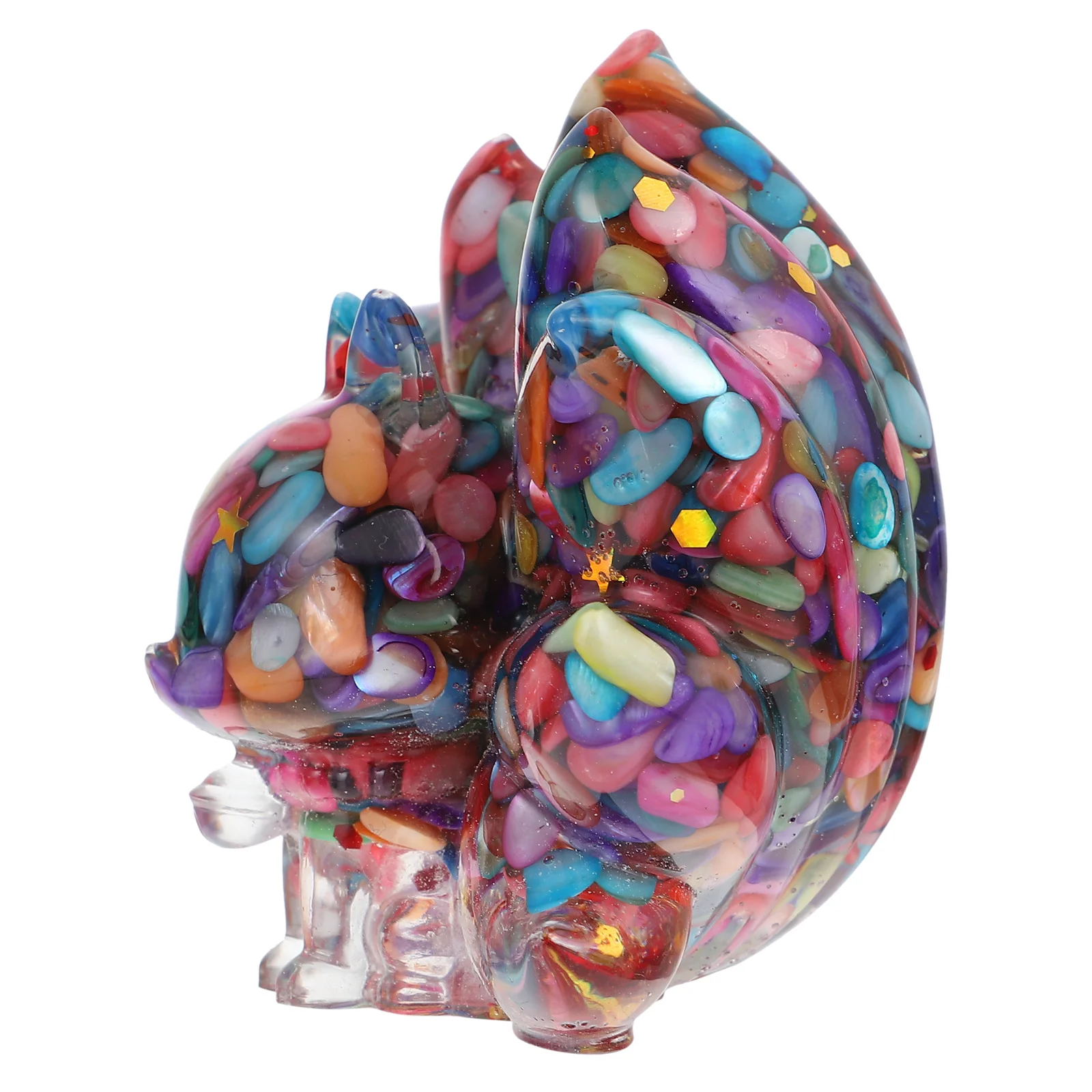 

Desktop Accessories Resin Fox-shape Figurine Decor Nine-tailed-fox Adornment Decoration Colorful