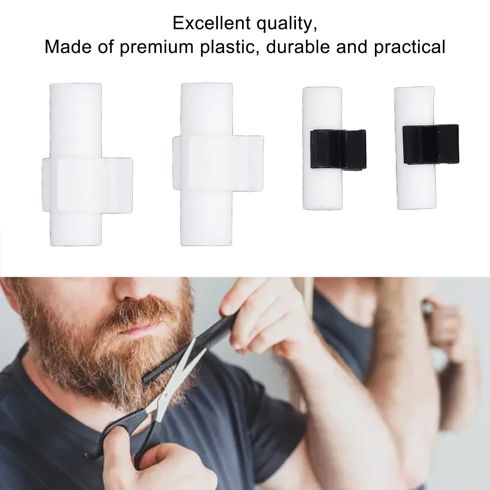 4pcs Mustache Training Wheel Beard Training Wheel Portable Professional Practical Template Shaping Tool for Commercial for Men