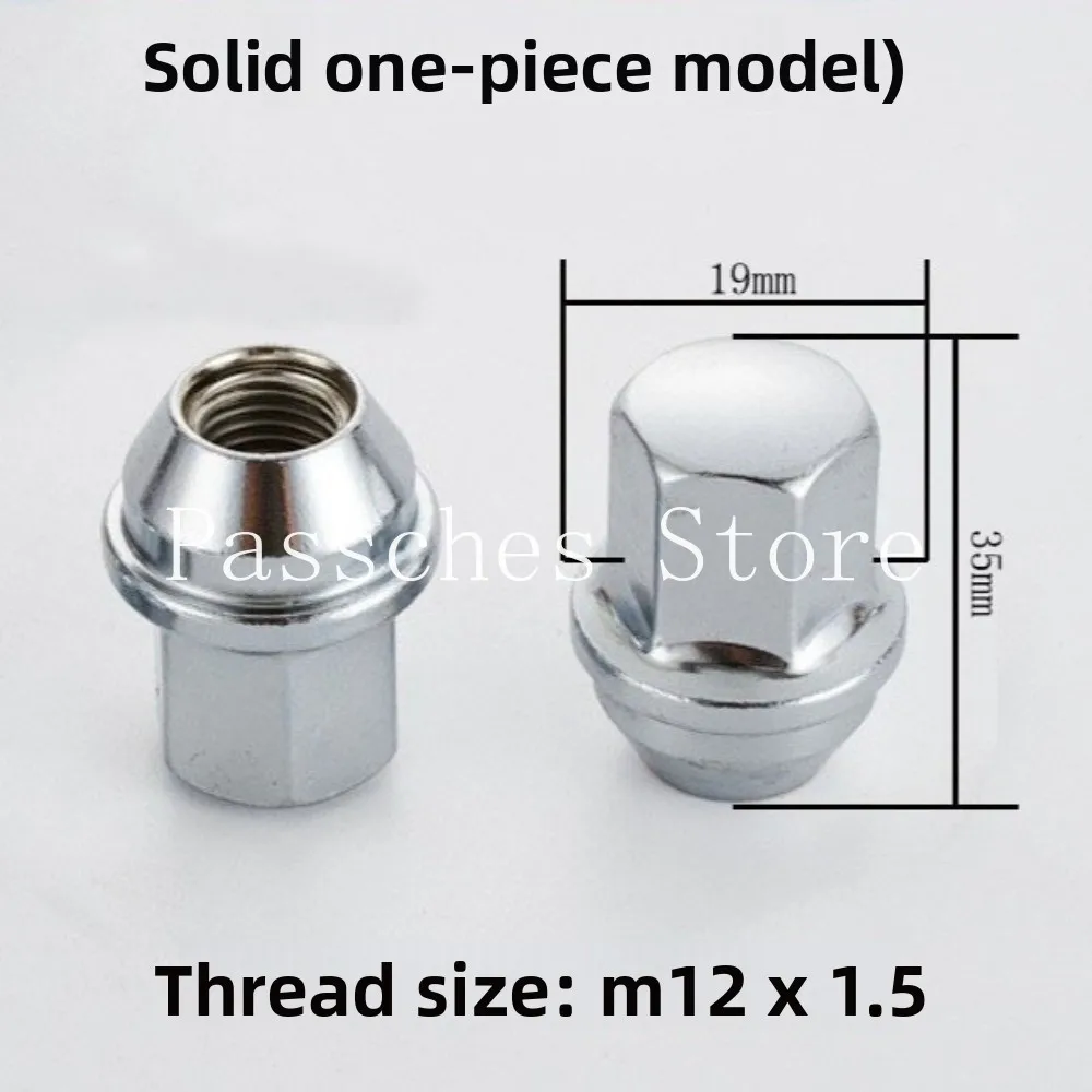 9599297 Wheel Lug Nuts Hub Screws for Buick Series GL8 Cruze Regal Valeant Malibu Yinglang M12x1.5 Hex 19mm Thick 36mm