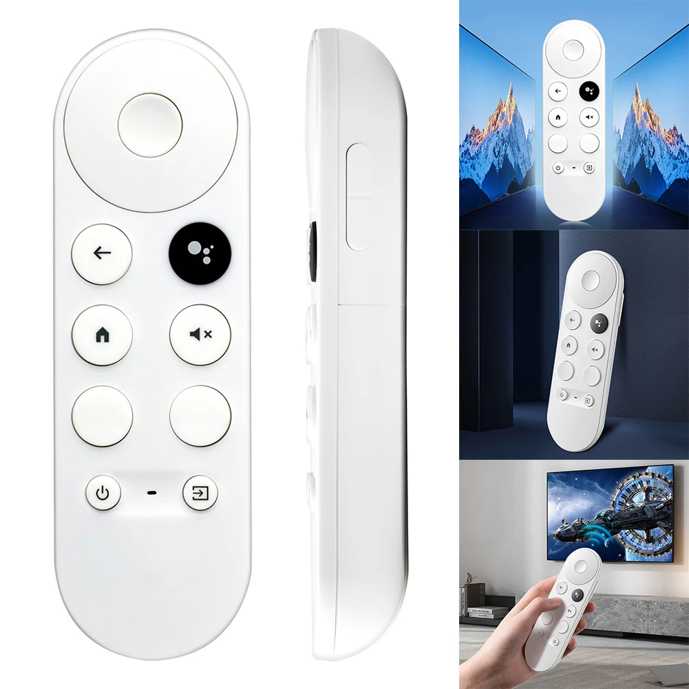 G9N9N Smart TV Remote Bluetooth-Compatible Voice Set-Top Box Remote Control Remote Controller for Google TV Chromecast 4K Snow