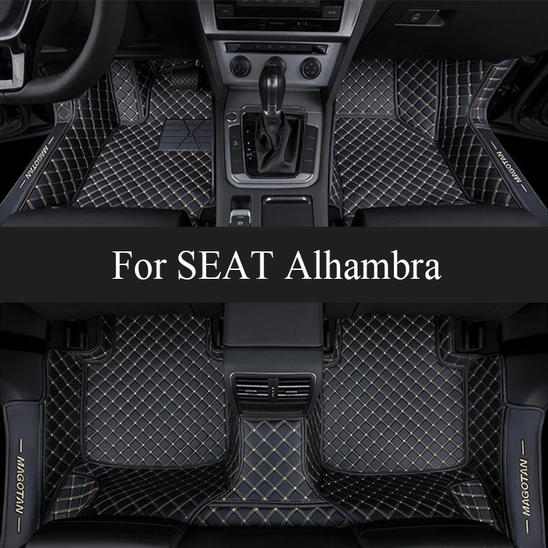 

Car Mats For SEAT Alhambra MK2 7N VW VW Sharan 2011~2020 Pad Carpets Set Leather Mat Auto Floor Rugs Car trunk mat