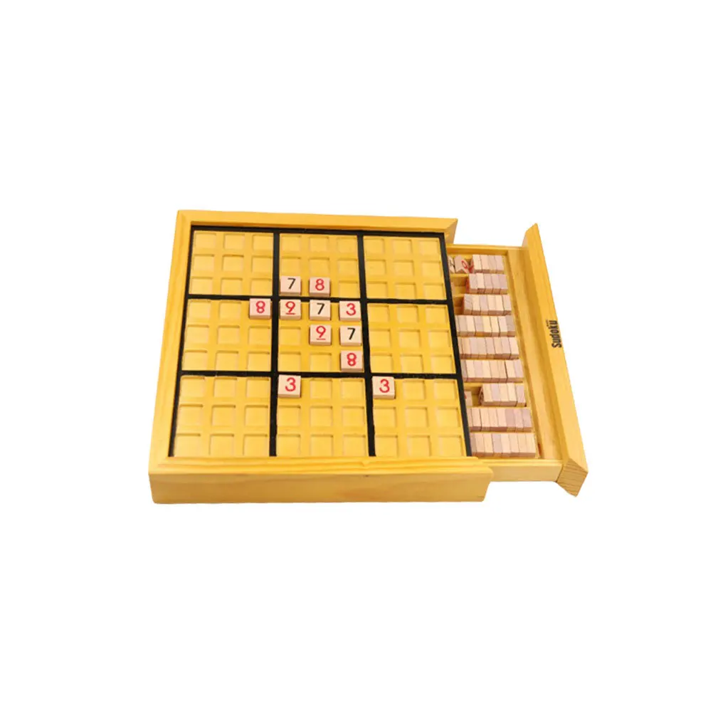 지능형 스도쿠 숫자 퍼즐 게임 나무로 조립된 정교한 디자인 안전하고 내구성 있는 어린이용 보드 게임