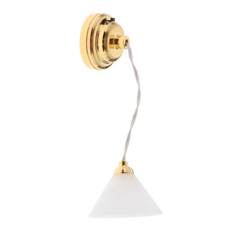 Plafonnier l'inventaire pour maison de courses, mini lampe, meubles, accessoires de scène, jouets, 1:12