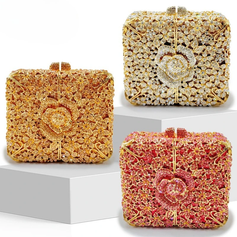 Dinner bag Crystal hot diamond women's shoulder evening bag