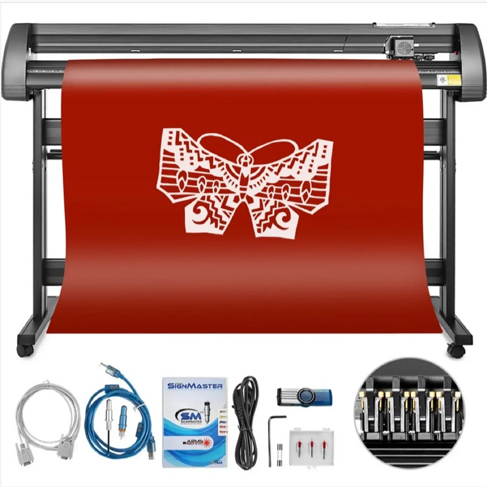 VEVOR Sihao 53/34/28/14 Zoll Vinyl Cutter Plotter Maschine Schneiden Plotter Cutter Graph Business Zeichen Aufkleber Schneiden machen Signmaster