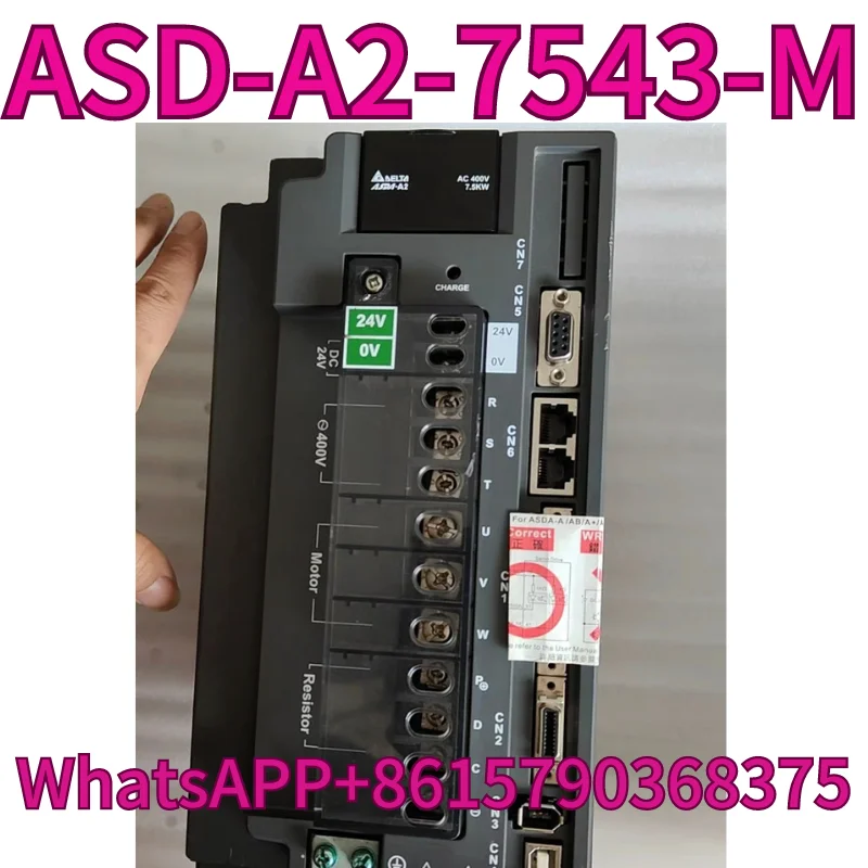 

Used servo driver ASD-A2-7543-M 7.5KW