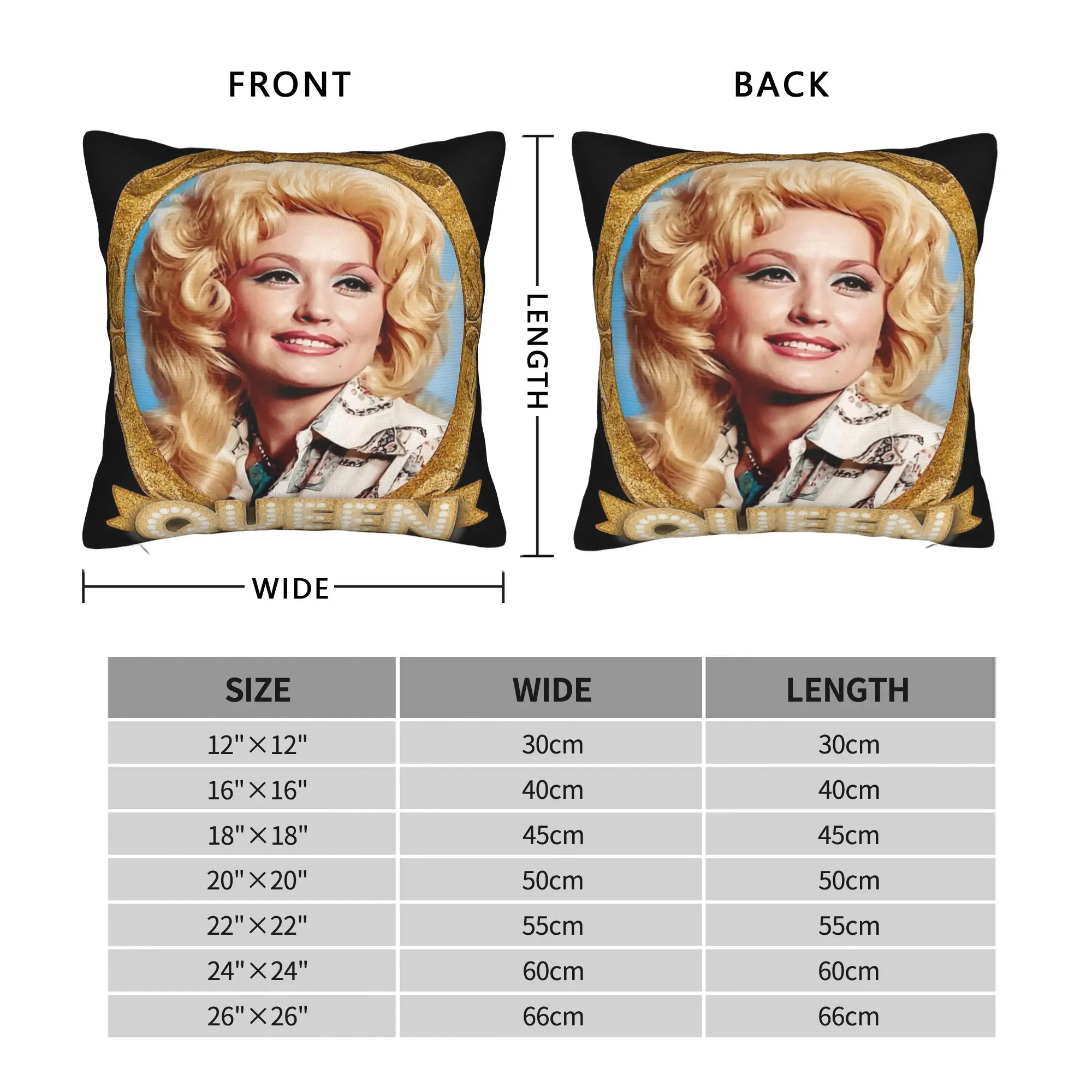 RIP Dolly Parton Pillowcases  Kawaii Pillow Case For Sofa Home Decoration Print Pillow Cover