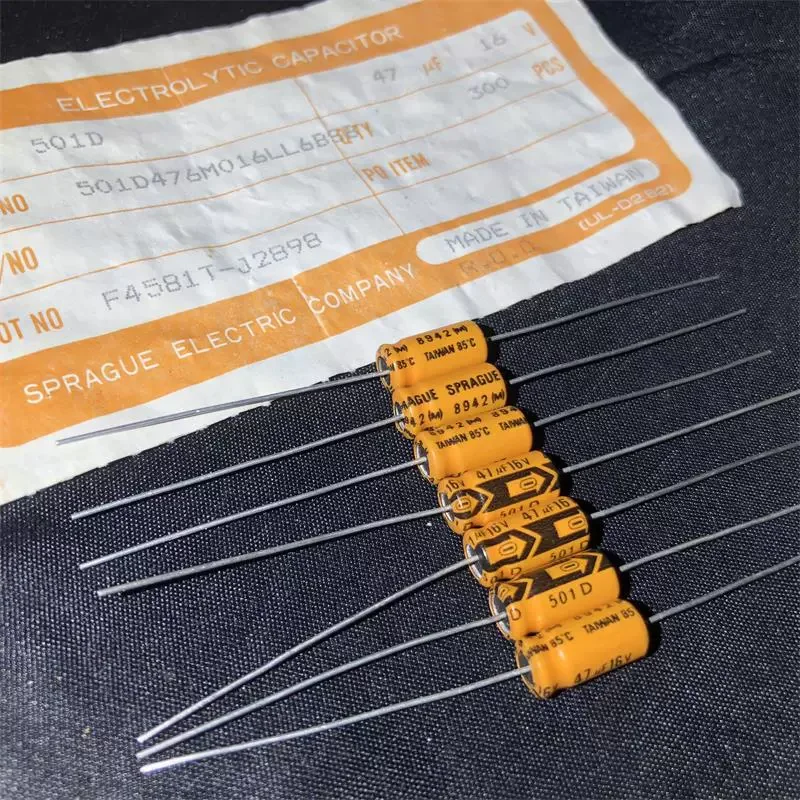 

10PCS SPRAGUE 501D series 47UF 16V fever axial cathode electrolytic capacitor from the United States