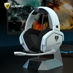 NUBWO G06 Headset Gaming Nirkabel Ganda dengan Mikrofon untuk PS5, PS4, PC, Ponsel, Sakelar, Headphone Gaming Bluetooth 5.4 GHz 2.4 G 5.3 12 mikrofon nirkabel headset penjualan terbaik - №