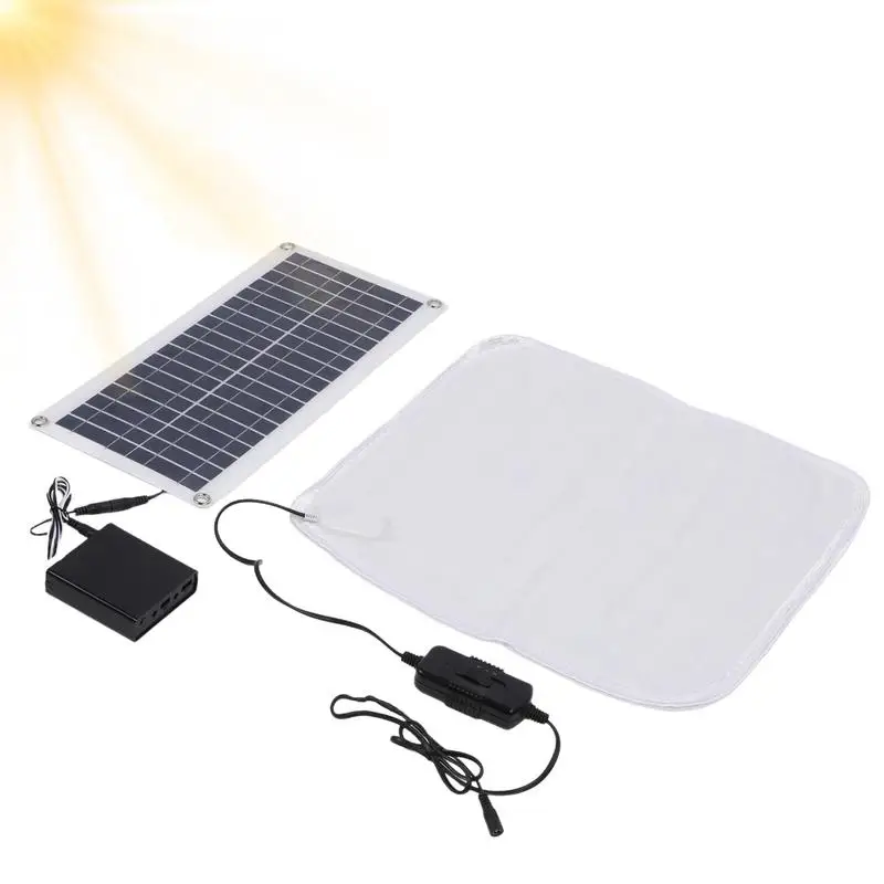 Solar Heating Pad For Dogs 100w Waterproof Pet Heating Pad Adjustable Warming Cat Bed Waterproof Pet Heating Pad Extra Warm