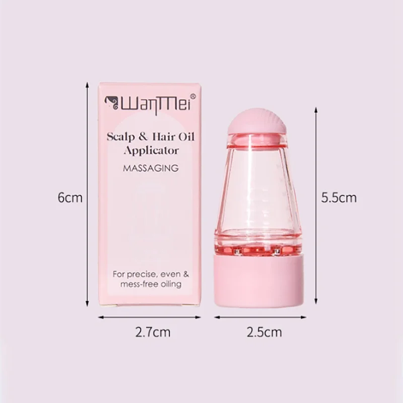 فارغة 6 مللي فروة الرأس قضيب صغير رئيس مدلك فرشاة الكرة الدوارة لنمو الشعر النفط الطب السائل قضيب تدليك مشط #5