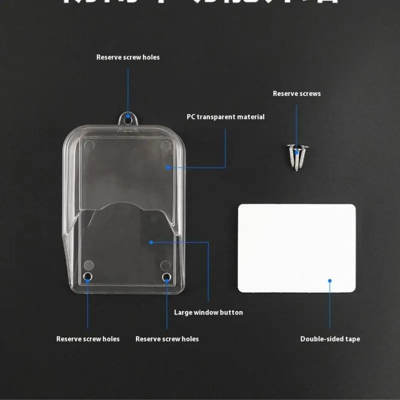 1 ชุดไร้สายประตู Bell CHIME ปุ่มป้องกันกลางแจ้ง Home Doorbell กันน้ํา Splash GUARD COVER
