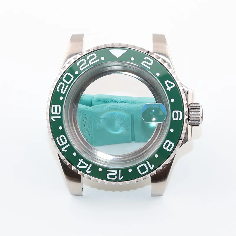 40mm Submariner Dark Green NH36 NH35 NH34 Watch Accessories for GMT Seiko Cases Men's Wristwatch Clock Replacement Parts