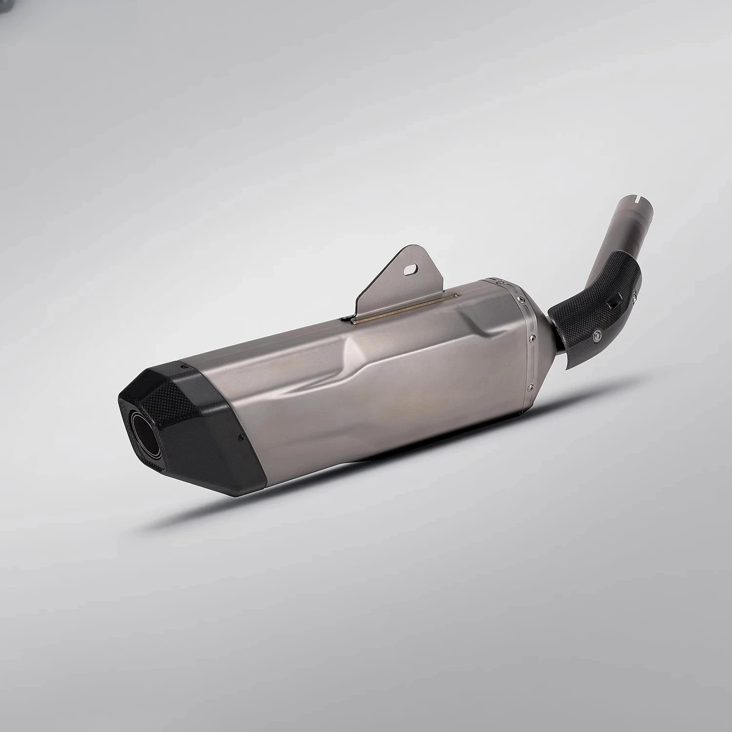 For Tenere 700 2019-2026 Motorcycle Slip-on Exhaust Muffler Mid Link Pipe with Real Carbon Fiber Heat Shield Cover