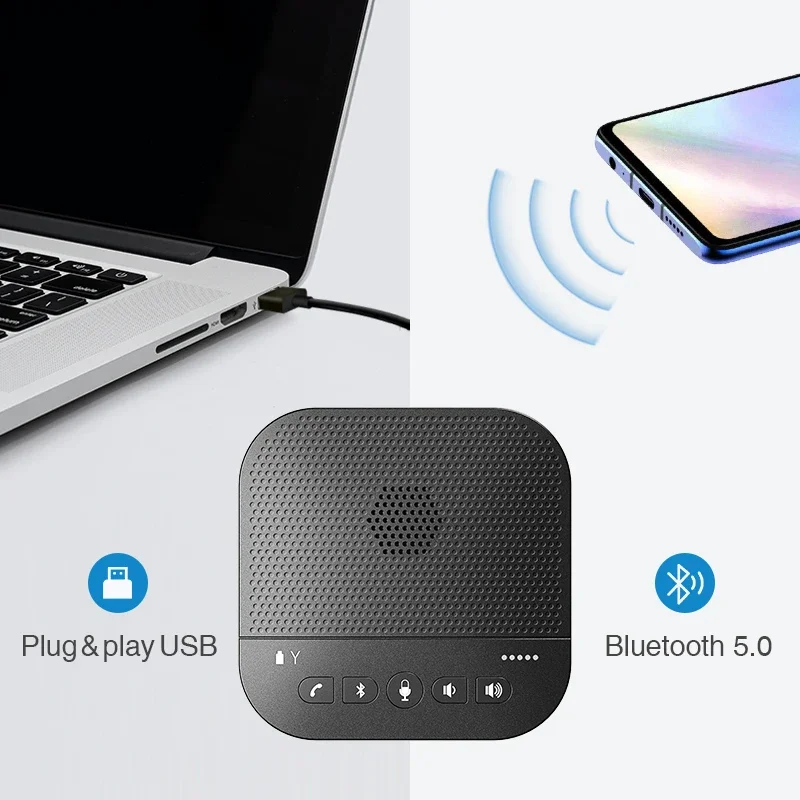 2026 Anywii Omnidirectional 6 Meter Mic Video Conference System Usb Microphone Meeting Conference Wireless Speaker Speakerphone