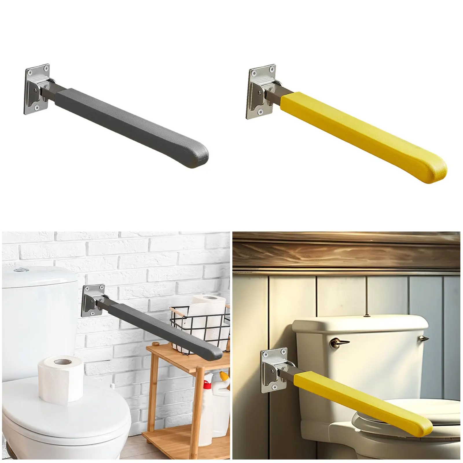 Toilet Bar, Bathroom Hand Support, Foldable Grip for Seniors