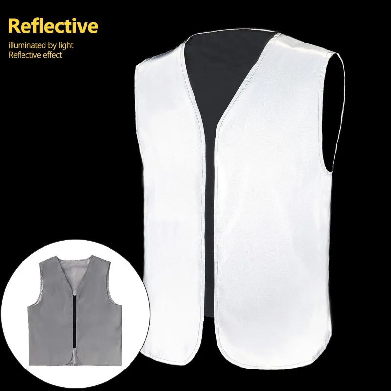 

Lightweight Night Reflective Clothes Men's Spring Summer Outdoor Sports Coats Cycling Jogging Casual Bright Sleeveless Jacket