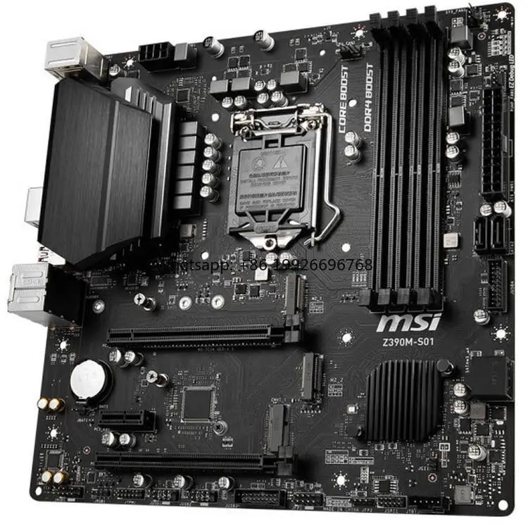 

Материнская плата Z390M S01 поддерживает процессор 9-го поколения 9600K/9700K/9900K (Z390/LGA 1151) производитель