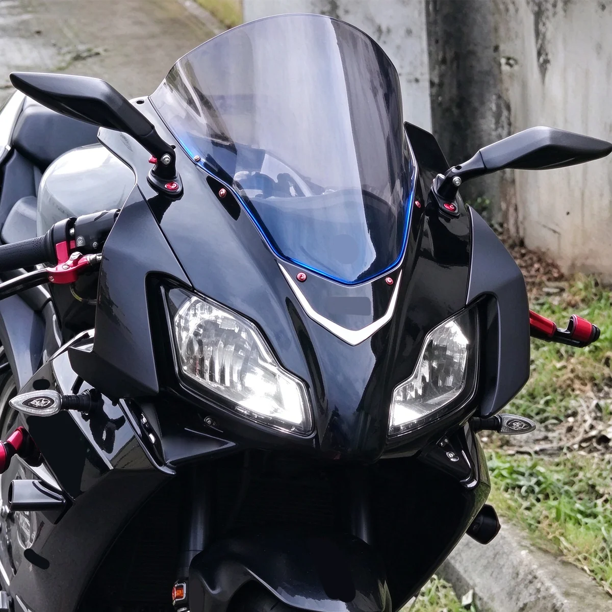 Motorcycle Mirrors Modified Adjustable Rotating Black Side Rearview Mirror For Honda CBR250R CBR300R CBR500R CBR600R CBR650R