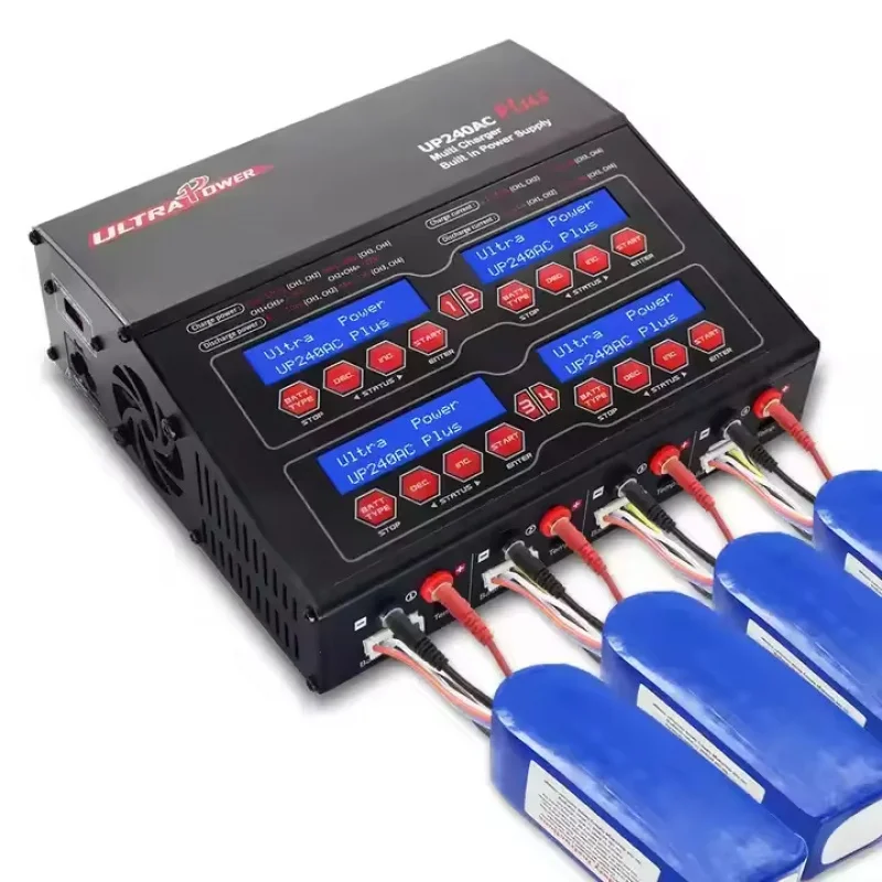 Ultra Power LiPo/LiIon/LiFe/LiHV/NiMH/NiCd Battery UP240AC PLUS 240W Four Output Multi RC Balance Charger accessories