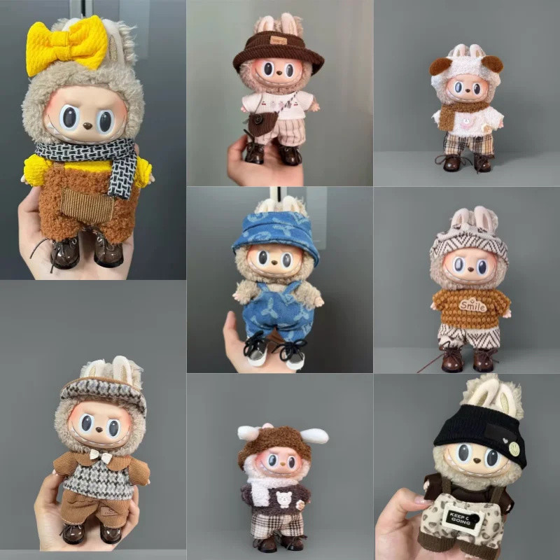 

Cute Doll Clothes Outfit For 17cm Labubu V2 V1 Doll's Kawaii Clothing Different styles For Labubu clothes Accessories