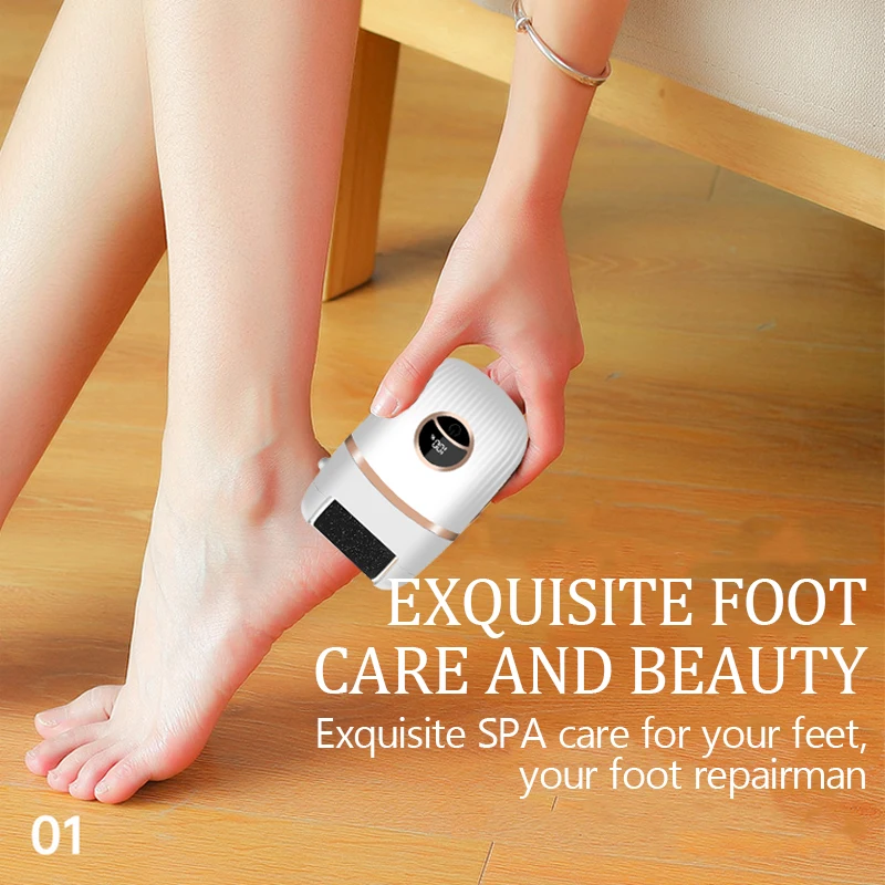 Electric Digital Display Foot Grinder Peeling Trimmer Remove Foot Skin Foot File Callus Remover for Feet Pedicure Tools