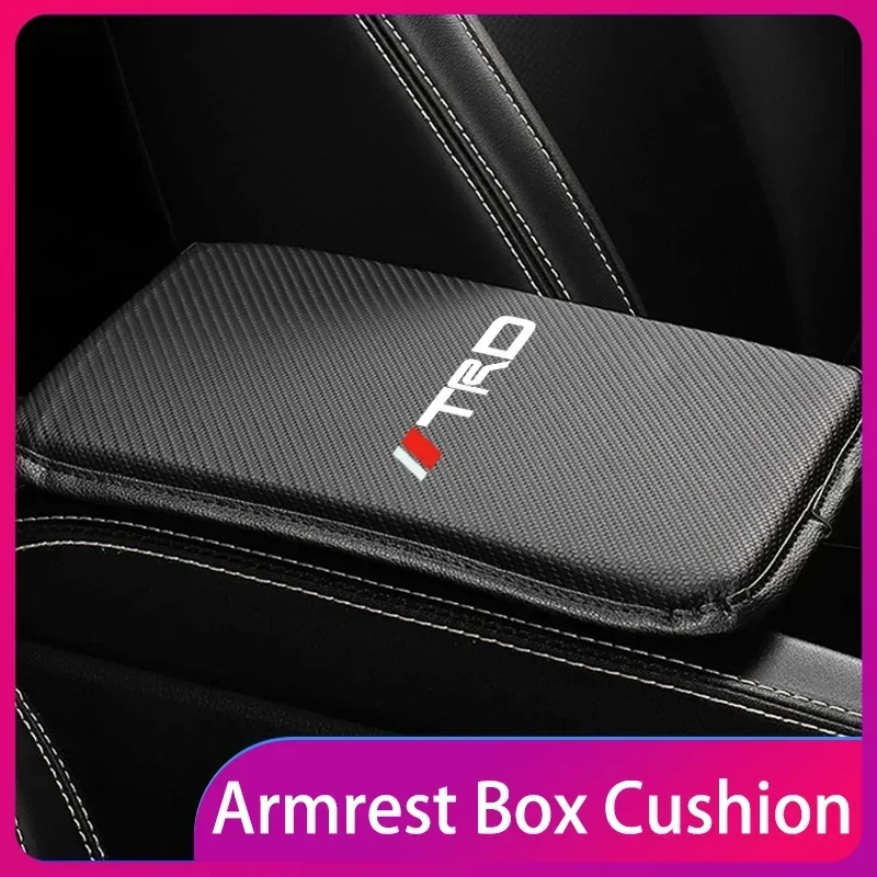

Car Armrest Box Cushion Mats Center Console Covers Interior Accessories For Toyotas TRD Autocollant Pegatina Reiz Crown