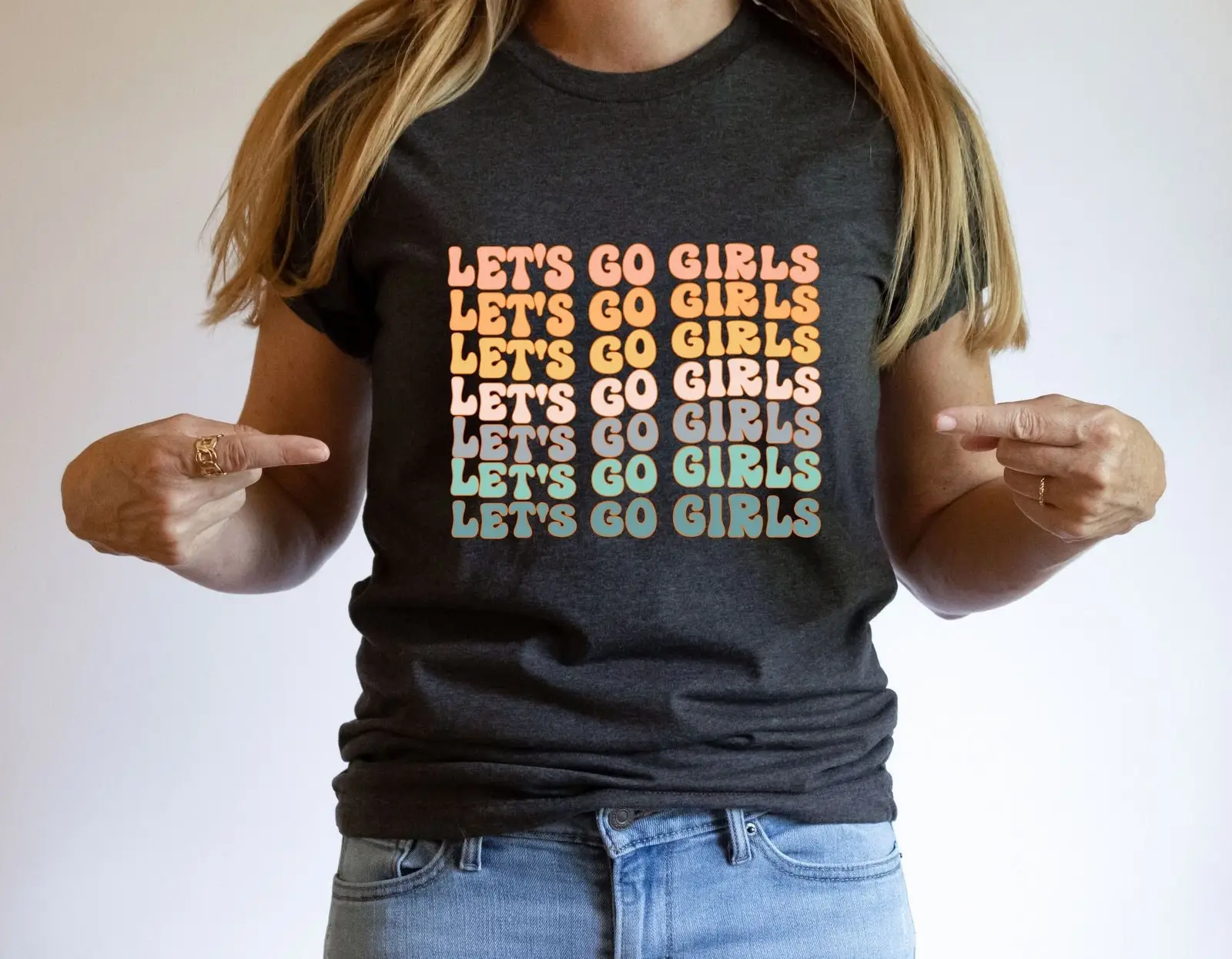 Let'S Go Girls T Shirt Nashville Bachelorette Country Party Gettin Hitched Trip Galentines