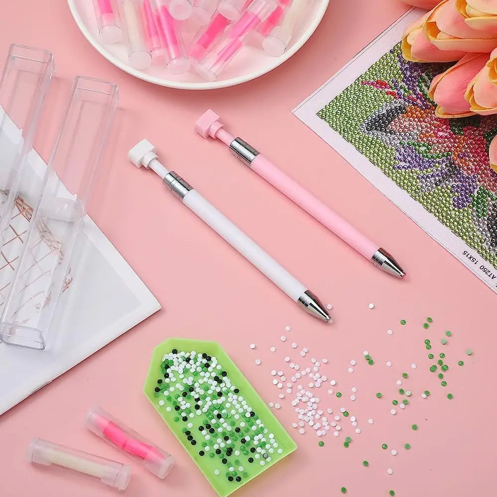 DIY Craft 5D Diamond Painting Pen Embroidery Rotary Mechanism Rotating Glue Point Pen Multifunctional Ergonomic Grip