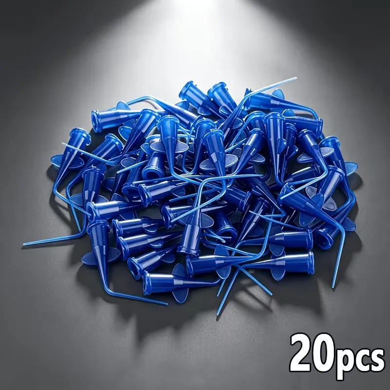 10/20/50 Butterfly-Shaped Injection Tips - Durable Plastic Disposable Nozzles with Precise Butterfly Tip Design, Smooth Flow, Suitable for Tattooing, Diy, Industrial Glue, and Laboratory Applications - Hygienic Single-Use Nozzles, Compatible with Standard Syringes