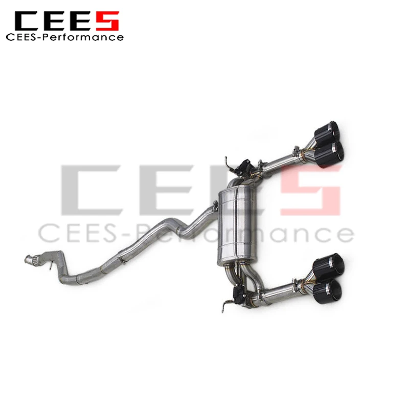 

cees Catback Exhaust Racing Exhaust Pipe Muffler for 2012-2016 BMW 335/335i F30 3.0T Stainless Steel Escape Car Exhaust Parts