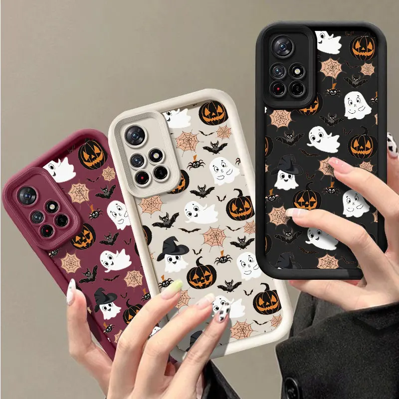 Halloween Fashine Case For Redmi NOTE 10C 11 11T 12 12S 12C 13 13C A1 A2 A3 K40 K50 PRO PLUS 4G 5G Shockproof Soft Cover Shell