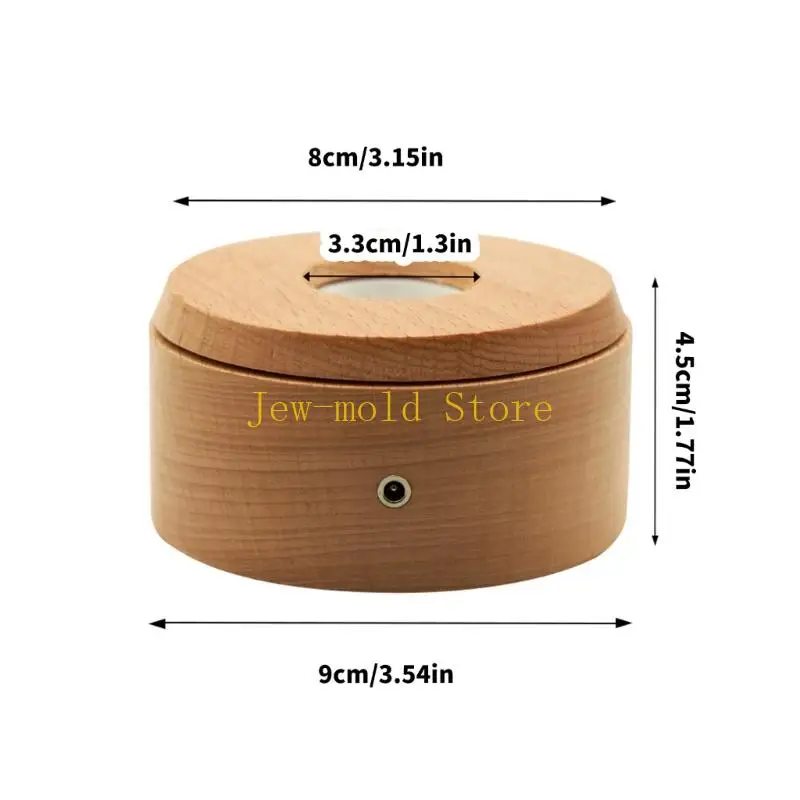 C71B Light Rotating Platform Vibranting Color USB alimentado para objetos decorativos