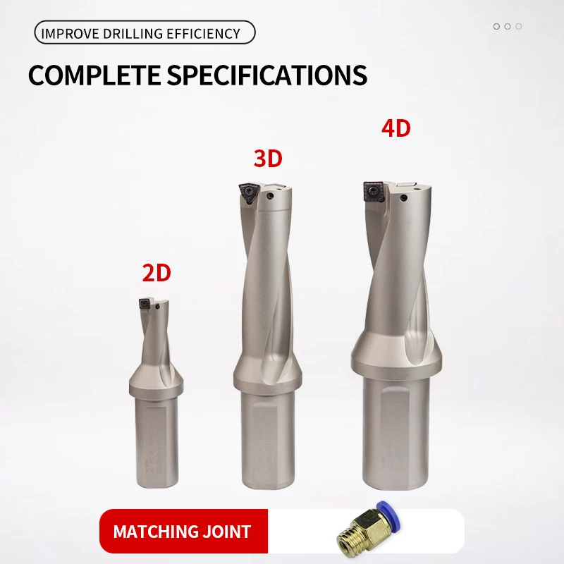 WC Series C20 C25 C32 C40 Drill Bites Insert Drill Metal Drill Bits 11mm-49mm CNC Wate Depth Indexable U Drill Machinery Lathesr